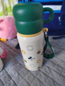 迪士尼（Disney）兒童保溫杯316不銹鋼吸管直飲水杯幼兒園小學(xué)生雙飲水壺綠米奇 曬單實拍圖