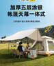 Aoran帳篷戶(hù)外全自動(dòng)速開(kāi)便攜天幕帳篷二合一露營(yíng)防雨防曬沙灘野營(yíng)裝備 3-5人帳篷+天幕【一室兩廳】 曬單實(shí)拍圖
