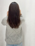 lagogo高智感V領(lǐng)鏤空針織衫女拉谷谷2025秋季新款含羊毛優(yōu)雅上衣 灰色 M 曬單實(shí)拍圖