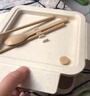 麥丫丫麥秸稈飯盒上班族微波爐便當盒分隔餐盒可密封保鮮便攜環(huán)保午餐盒 日式便攜飯盒【米色】 單層 1100ml 曬單實(shí)拍圖