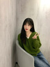 FSHE復古毛衣女秋冬2025年新款時(shí)尚氣質(zhì)慵懶休閑上衣女針織開(kāi)衫外套女 綠色 均碼 80--125斤 曬單實(shí)拍圖