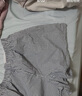 無印良品（MUJI）男式 棉府綢 前開口平角內(nèi)褲 男士男生男款四角純棉 薩克森藍(lán)格紋 L 175/88A 曬單實(shí)拍圖