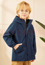 哈吉斯（HAZZYS）品牌童裝男女童可拆卸棉服高拉鏈防風(fēng)一衣兩穿可拆卸棉服 深灰藍(lán) 130 曬單實(shí)拍圖