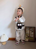 G.duck小黃鴨男童秋季套裝2025新款嬰幼兒童秋裝帥氣男孩寶寶衣服兩件套 灰色 90 建議1~2歲【 80-90cm】cm 曬單實(shí)拍圖