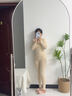杉杉【羊絨蠶絲德絨發(fā)熱】保暖內衣女士25年新品加絨套裝抑菌秋衣秋褲 曬單實(shí)拍圖