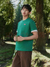 KOLON SPORT/可隆T恤 男女同款戶(hù)外運動(dòng)圓領(lǐng)基本款LOGO短袖上衣 LURT5MT511-DG 深綠色 L 175/96A 曬單實(shí)拍圖