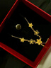 周六福輕婚嫁系列桃花黃金項(xiàng)鏈女生日禮物計(jì)價(jià)A0612525約9.04g40+5cm 曬單實(shí)拍圖