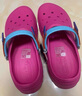 斯凱奇（Skechers）女鞋洞洞鞋涼鞋增高厚底耐磨沙灘拖鞋小怪獸包頭洞洞鞋111581 粉紅色/多彩色/PKMT 36 曬單實拍圖