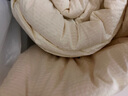 南極人（NanJiren）棉被子冬天被褥被芯大豆被子宿舍單人1.5米x2米大豆纖維被子四季 米白【A類(lèi)原棉提花大豆被】 150*200cm約4斤【細膩親膚云感體驗】 曬單實(shí)拍圖