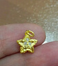金小貅黃金錘紋隕石星星吊墜古法足金999鑲嵌diy女手鏈五角星配件 0.85g,隕石星星吊墜-多退少補(bǔ) 曬單實(shí)拍圖