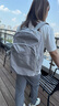 Kipling【開學(xué)季】25秋冬新款輕便學(xué)生書包大容量雙肩包首爾包|SEOUL M-巖石灰 曬單實拍圖