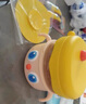 皇寵大眼萌寶寶輔食碗 兒童注水保溫碗吸盤碗 PPSU餐具克洛黃 曬單實拍圖