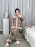 貓人【珊瑚絨夾棉】女士睡衣女冬季加厚棉衣棉襖家居服可外穿25年新品 曬單實(shí)拍圖
