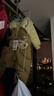 巴拉巴拉童裝嬰兒連體衣假兩件連體羽絨服寶寶衣服冬加厚男童女童兒童 黃綠41122-白鴨絨 90 cm-充絨量99g 曬單實(shí)拍圖