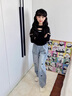 G.DUCKKIDS童裝女童牛仔褲春秋季2025新款韓版中大童闊腿褲洋氣時髦兒童褲子 深藍色 140 建議身高130cm 10-11歲cm 曬單實拍圖