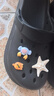 名創(chuàng)優(yōu)品（MINISO）洞洞鞋男女夏季外穿涼鞋防滑厚底踩屎感包頭涼拖鞋 黑色+海洋星星 曬單實拍圖