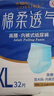 永?？稻d柔透氣成人拉拉褲 XL32片 臀圍90-140cm 老人孕婦內(nèi)褲型紙尿褲 曬單實(shí)拍圖