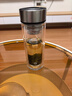 京東京造【純鈦茶隔】雙層玻璃杯男家用商務(wù)辦公泡茶過(guò)濾車載水杯360ml 曬單實(shí)拍圖