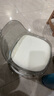 華音軒家用靠背小椅子滑輪矮凳萬向輪小凳子兒童帶輪子塑料靠背椅靜音 曬單實(shí)拍圖