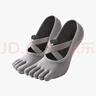 Keep瑜伽襪防滑分指女五指襪夏季室內專(zhuān)用地板運動(dòng)舞蹈襪 綁帶款灰色 曬單實(shí)拍圖