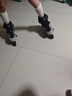 樂(lè )秀（ROADSHOW）輪滑鞋兒童溜冰鞋RSJ國際款男女可調休閑極限旱冰鞋滑冰鞋 灰色單鞋+送輪滑包禮包 L 36-39） RSJ科技內膽 曬單實(shí)拍圖
