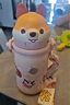 babycare兒童保溫杯小松鼠嬰兒寶寶學(xué)飲杯不銹鋼吸管水杯壺學(xué)生上學(xué)300ml 曬單實(shí)拍圖