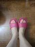 制三 中國臺灣進(jìn)口涼拖鞋女夏季情侶室內軟底超輕EVA防滑時(shí)尚 桃花紅 38（偏小 建議37的腳穿） 曬單實(shí)拍圖