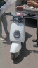 立馬電動摩托車MINI 80公里長續(xù)航1200W電機60V20Ah鉛酸電池外賣家用舒適出行電動車 夢幻白 曬單實拍圖
