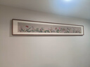 珠輝新中式花卉客廳裝飾畫(huà)沙發(fā)背景墻臥室床頭掛畫(huà)辦公室細長(cháng)橫板壁畫(huà) 錢(qián)維城《萬(wàn)有同春圖》 寬237cm*高35cm 印尼沙比利（榫卯圓角） 曬單實(shí)拍圖