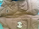 MiniPeace【太陽系列】太平鳥女童羽絨服中長款冬裝甜美小熊 咖啡色 140 cm 曬單實(shí)拍圖