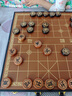 象棋實(shí)木帶棋盤(pán)黑檀木鑲嵌黃楊木中國象棋字鑲嵌雙拼高檔長(cháng)輩送禮 48黑檀緬花雙拼鑲嵌中國象棋套裝 曬單實(shí)拍圖