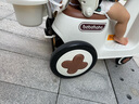 bebehaha搖搖樂(lè)嬰兒推車搖一搖遛娃哄娃神器二合一兒童手推車橄欖棕-帶篷 曬單實(shí)拍圖