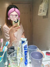 貓人（MiiOW）棉莫代爾女士睡衣女夏10A抑菌冰絲短袖短褲涼感家居服女粉色 曬單實(shí)拍圖