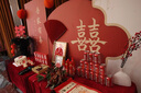 萊邦宸 訂婚全套布置 2025新款訂婚場景布置全套背景板布置套裝氣球裝飾 次日達/桃之夭夭 曬單實拍圖