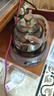 全度玻璃提梁壺家用小型電陶爐煮茶器燒水壺大容量保溫玻璃茶壺 提梁壺（煙灰色）+康米電陶 曬單實(shí)拍圖
