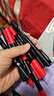 得力（deli）細桿雙頭0.5mm/1.2mm物流快遞油性記號筆 勾線(xiàn)筆會(huì )議簽字筆馬克筆紅色12支/盒 S831 曬單實(shí)拍圖