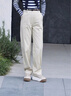 Teenie Weenie小熊簡(jiǎn)約休閑褲時(shí)尚秋季直筒褲通勤白色褲子女裝長(cháng)褲 象牙白 XS (155) 曬單實(shí)拍圖