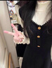 圣保美法式赫本小香風(fēng)假兩件針織連衣裙女秋冬季2025新款氣質(zhì)長裙子春秋 假兩件連衣裙 M 碼 曬單實拍圖