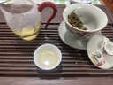 滿弓高端品質(zhì)茶具三件套米黃汝窯蓋碗茶杯單個(gè)陶瓷茶碗帶蓋泡茶 納香蓋碗+禪定杯*2【禮盒裝】 180ml 曬單實(shí)拍圖