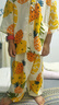 兒童家居服綿綢套裝夏季男女童睡衣人造棉兩件套棉綢空調(diào)服15xk41 棉綢-菠蘿 130 cm 曬單實(shí)拍圖