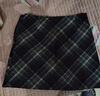 森馬（Semir）半身裙女格紋A字裙復古文藝氣質(zhì)冬俏皮時(shí)尚短裙小個(gè)子學(xué)院風(fēng) 灰藍色調00428 S 曬單實(shí)拍圖