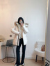 MACKAGE【七夕】MACKAGE線上專供JENI-F 可拆卸雙領(lǐng)保暖羽絨服 早秋新品 奶油白 S 曬單實拍圖