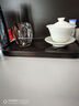 容山堂茗末 整塊實木黑檀木茶盤小茶臺大小號家用茶盤簡約托盤 黑檀木小茶盤-宋韻款 曬單實拍圖