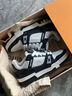 CLENIKEEDAIR NIKE 莆田純?cè)信芬准冊(cè)瓡r(shí)尚威登男女鞋復(fù)古運(yùn)動(dòng)休閑男女 黑牛仔 41 曬單實(shí)拍圖