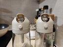 雙槍油壺噴油壺 倒油噴油一體食用油玻璃油壺廚房家用不掛油 奶油白 曬單實拍圖