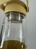 北鼎（Buydeem）茶水分離玻璃水杯高顏值車載便攜隨手杯辦公室泡茶杯鵝仔黃470ml 曬單實(shí)拍圖