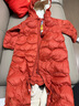 巴拉巴拉童裝嬰兒連體羽絨服輕薄羽絨服寶寶衣服2025冬裝抱衣爬服男童女童 紅色糖葫蘆-白鴨絨 90 cm-充絨量47g 曬單實(shí)拍圖