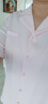 曼妮芬全棉西裝翻領(lǐng)家居服長褲起居服女士舒適睡衣睡褲20310882 100 粉色 L 165 曬單實(shí)拍圖
