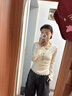 瑜尚臻品 甜辣妹系蕾絲鏤空蝴蝶結(jié)長袖T恤女2025秋季內(nèi)搭抹胸打底衫上衣 蕾絲外套【白色 均碼】不含打底內(nèi)衣 曬單實拍圖