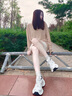 CAMILA KSENIA老爹鞋女士2025新款秋季時(shí)尚高檔厚底網(wǎng)面透氣小白休閑百搭運動(dòng)鞋 米白色 38 曬單實(shí)拍圖